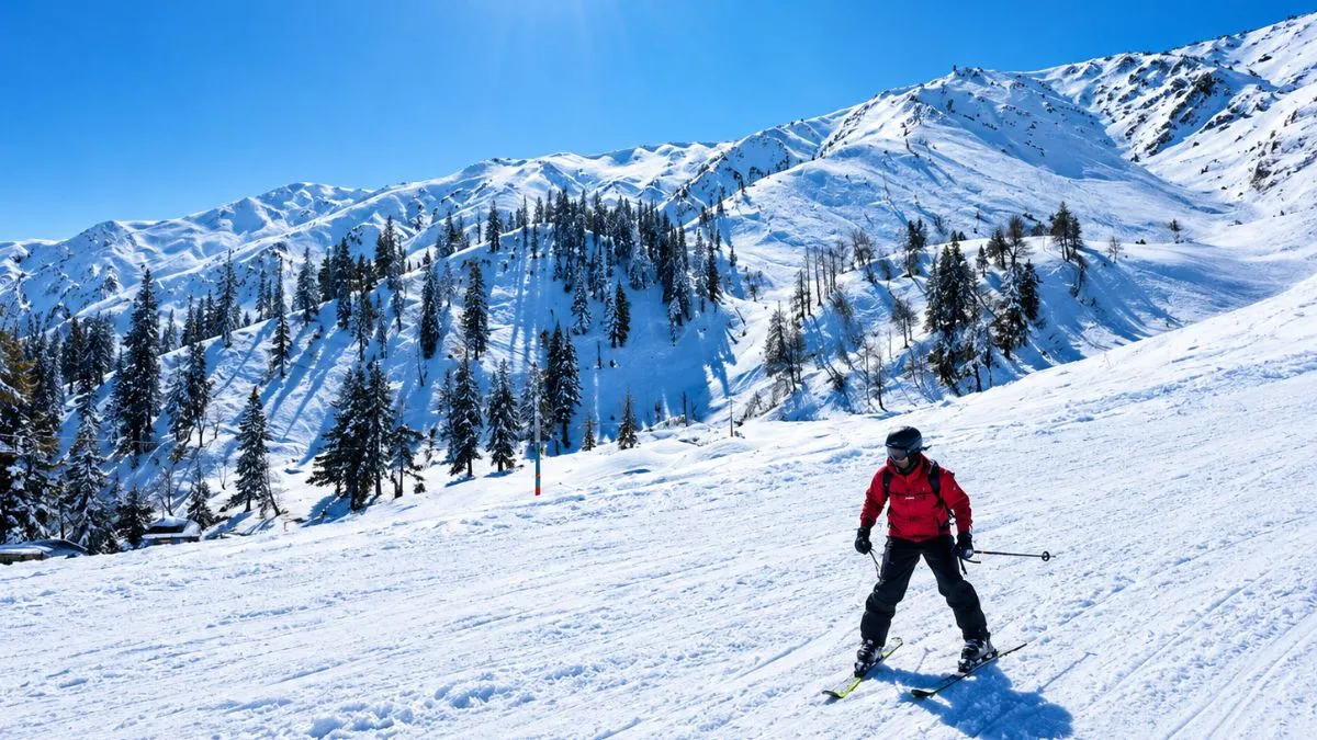 skii in kashmir
